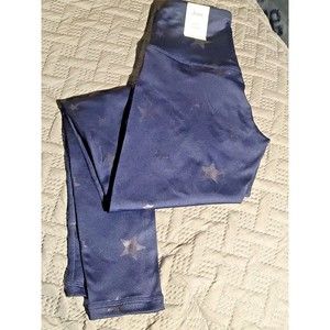 NEW | Jenni High Rise, Crossband, 7/8 Length Leggings - Daisy -Navy. MSRP $29.99